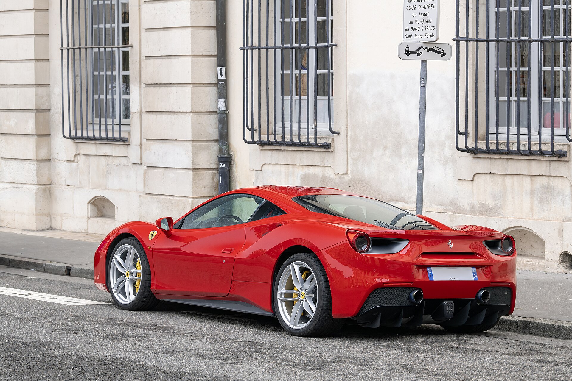 Ferrari 488 GTB demonstration vehicle